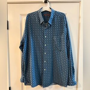 Alan Flusser Men’s Floral Button Down Shirt